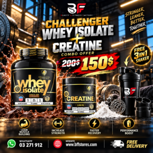 Challenger Whey Isolate 4.4Lbs + Creatine Combo Offer